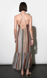 Faith Cross Back Strap Midi Dress