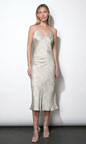Cassandra Animal Midi Slip Dress