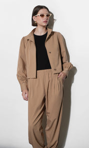 Alexa Mock Neck Lightweight Jacket