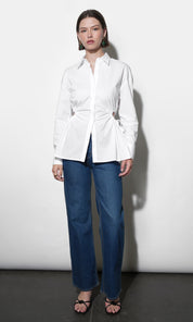 Naira Side Open Drawstring Shirt