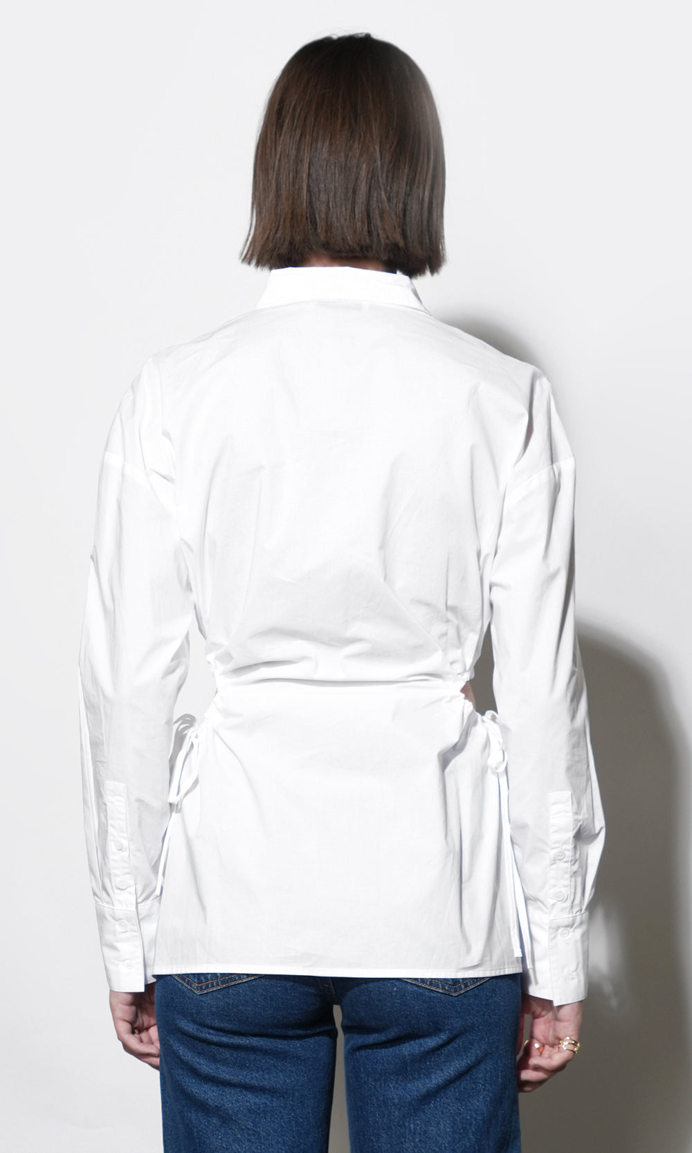 Naira Side Open Drawstring Shirt