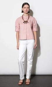 Laya Puff Sleeve Button Up Blouse