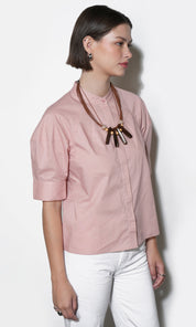 Laya Puff Sleeve Button Up Blouse