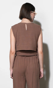 Luna Double Layer Side Tie Top