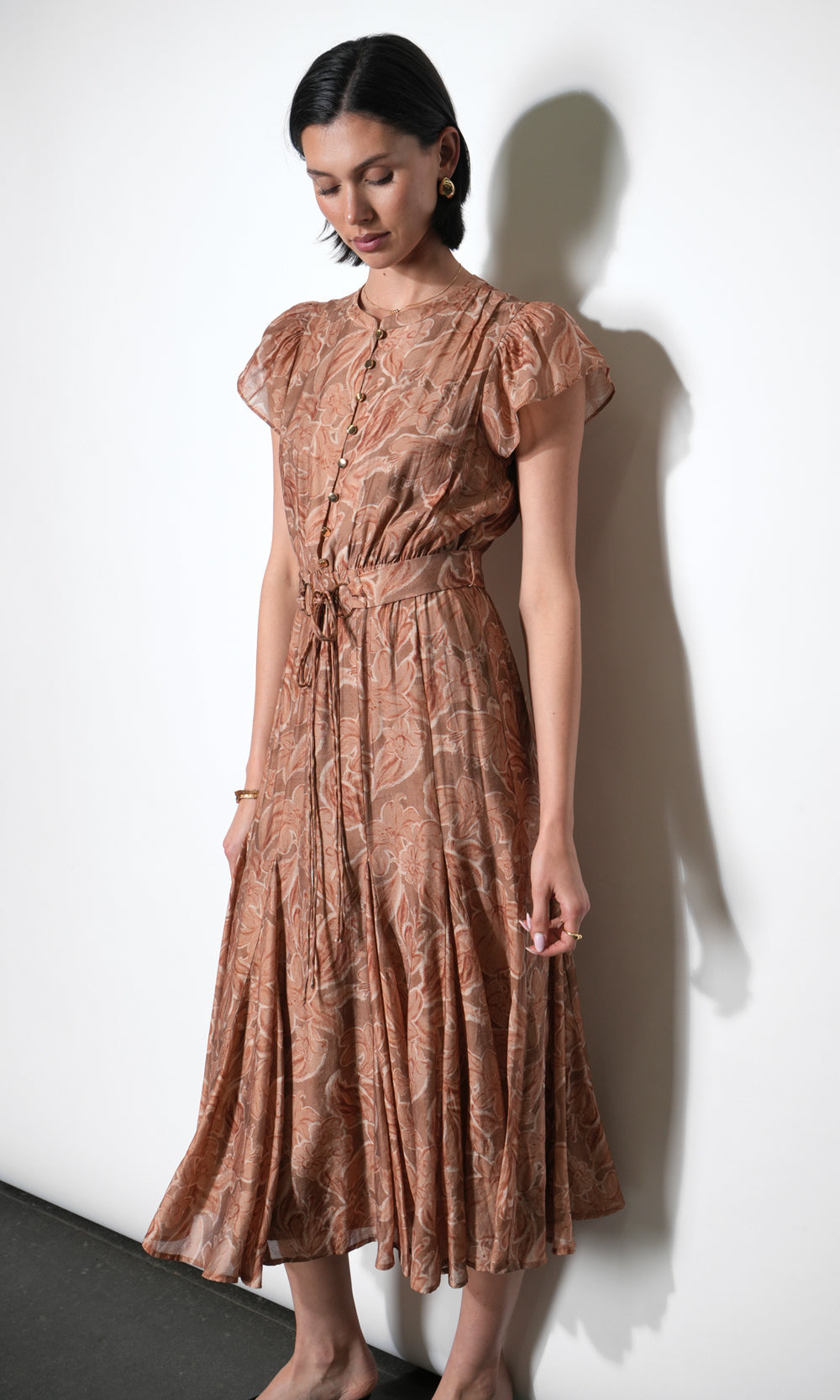 Grace Tie Belt Midi Dress