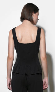 Elowyn Button Up Pleated Tank