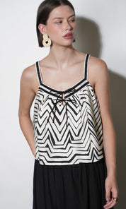 Harper Crochet Detail Sleeveless Top