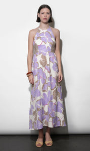 Ayla Braided Halter Strap Maxi Dress
