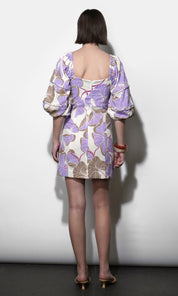 Emery Bubble Sleeve Piped Mini Dress