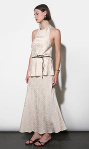 Josephine Textured Maxi Slip Skirt