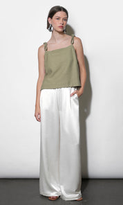 Lydia Embroidery Rope Strap Sleeveless Top
