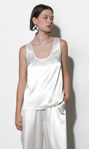 Ariana Easy Satin Sleeveless Top