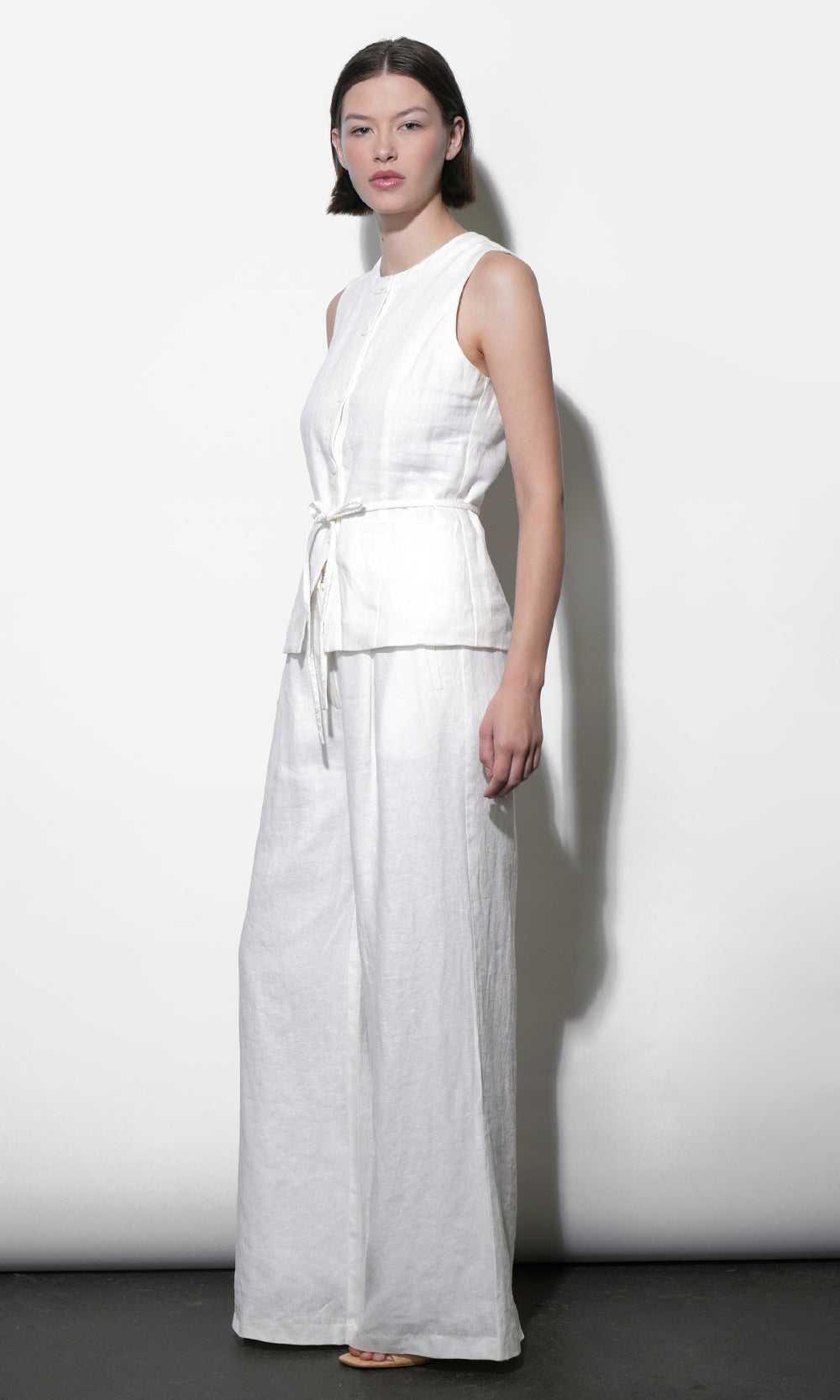 Savannah Wide Leg Linen Pants