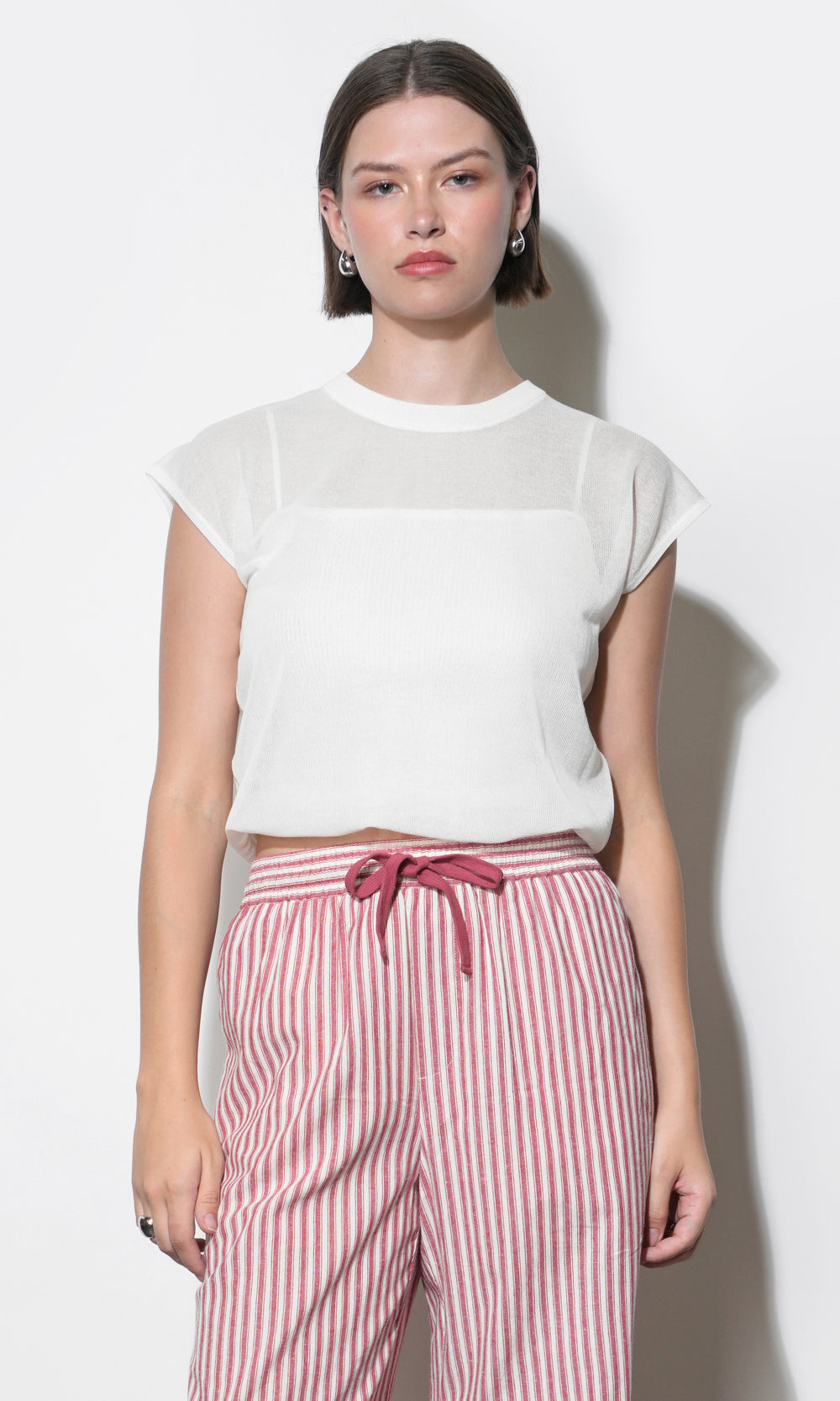 Natalia Sheer Bubble Sweater Top