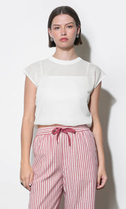 Natalia Sheer Bubble Sweater Top