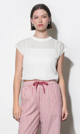 Natalia Sheer Bubble Sweater Top