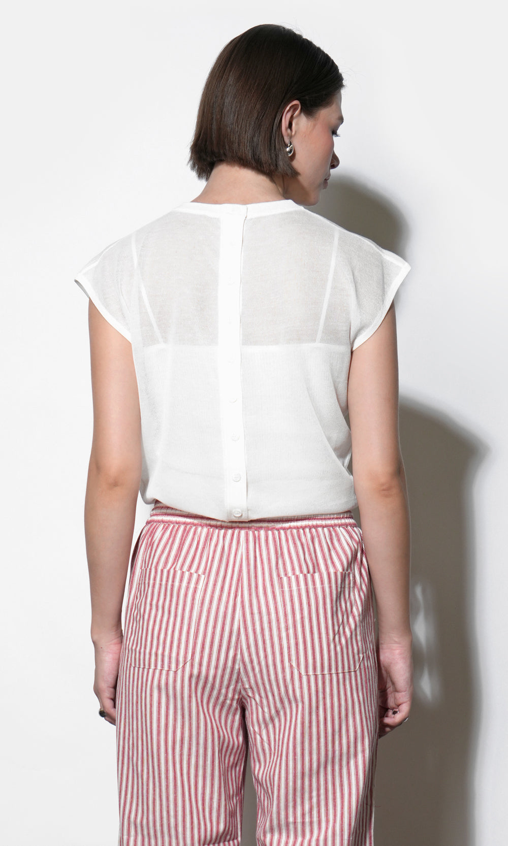Natalia Sheer Bubble Sweater Top
