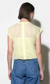 Natalia Sheer Bubble Sweater Top