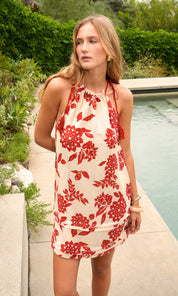 Hadlee Halter Tie Rope Mini Dress