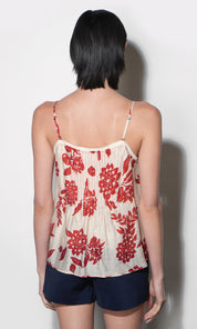 Riley Pintuck Top With Front Tie