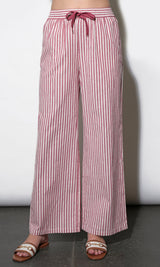 Hellen Stripe Pull Up Drawstring Pant