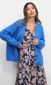Hudson Oversized Crochet Knit Cardigan