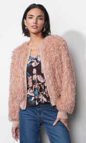 Imani Shaggy Rib Hem Jacket