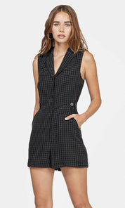 Ingrid Cupro Sleeveless Romper W/ Side Tabs