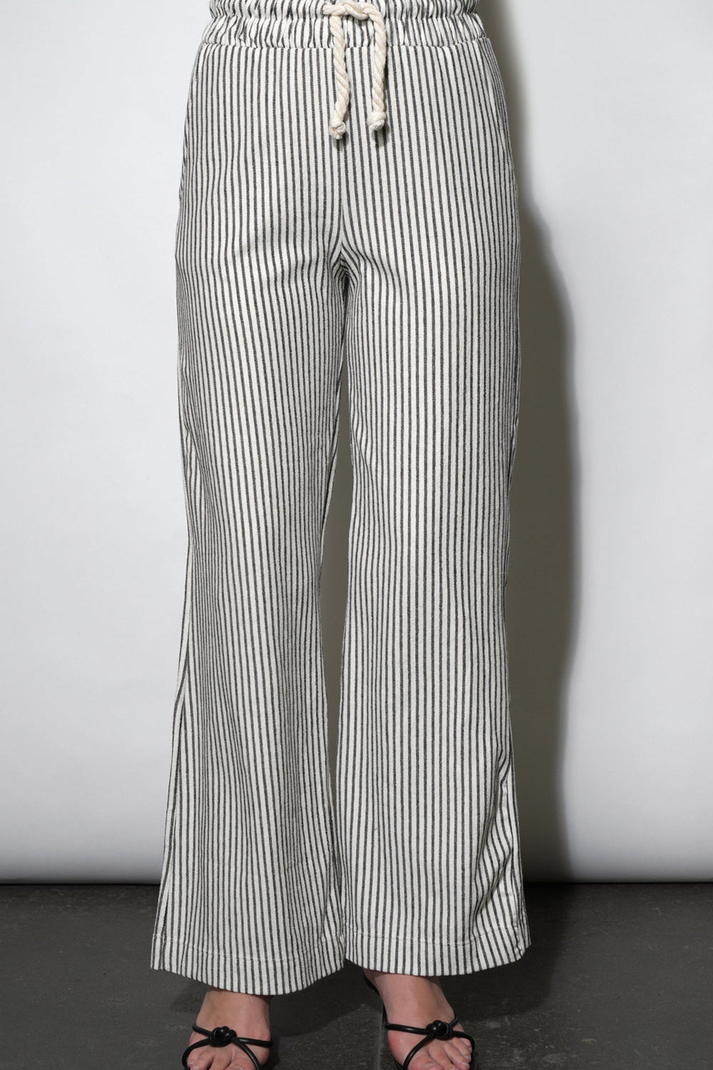 Isla Wide Leg Knit Pull Up Pants
