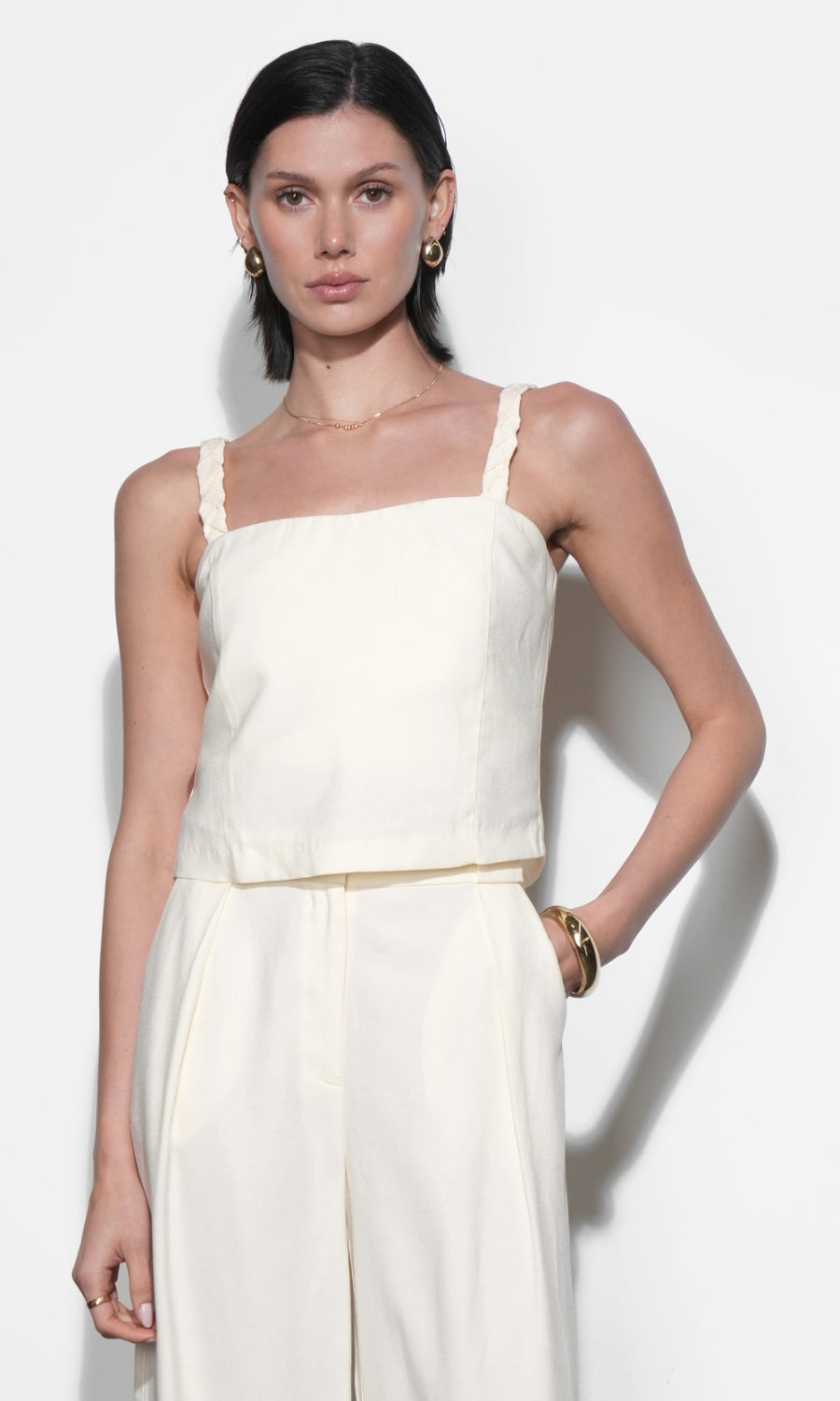 Jane Braided Strap Detail Top