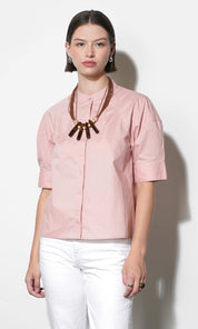 Laya Puff Sleeve Button Up Blouse