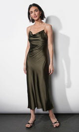 Leah Jewel Strap Slip Dress