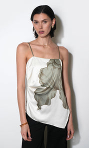 Lennon Side Tie Asymmetric Cami Top