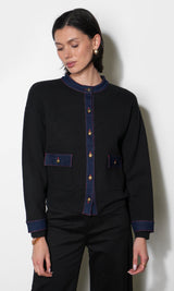 Lila Denim Detail Jacket