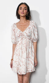 Liz Puff Sleeve Mini Dress