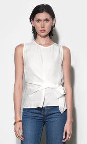 Lola Sleeveless Side Tie Blouse