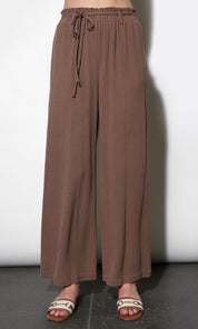 Mia Easy Wide Leg Pant With Tie Belt