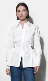 Naira Side Open Drawstring Shirt
