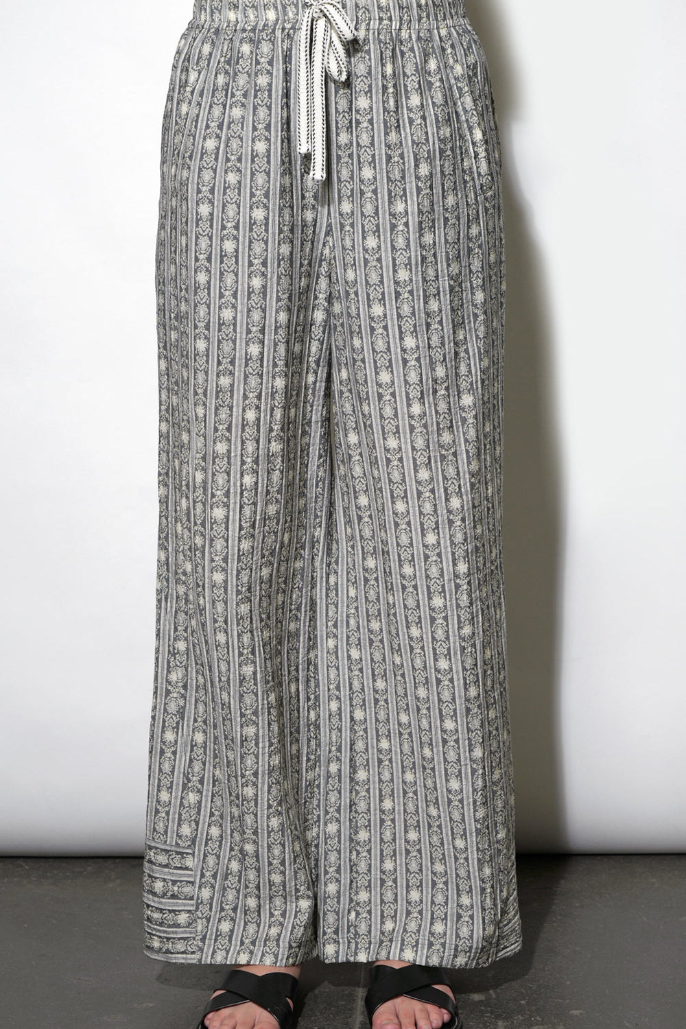 Naomi Stripe Pattern Drawstring Pants