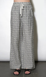 Naomi Stripe Pattern Drawstring Pants