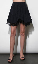 Natalie Hanky Lace Hem Skirt
