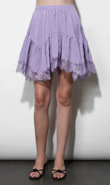 Natalie Hanky Lace Hem Skirt
