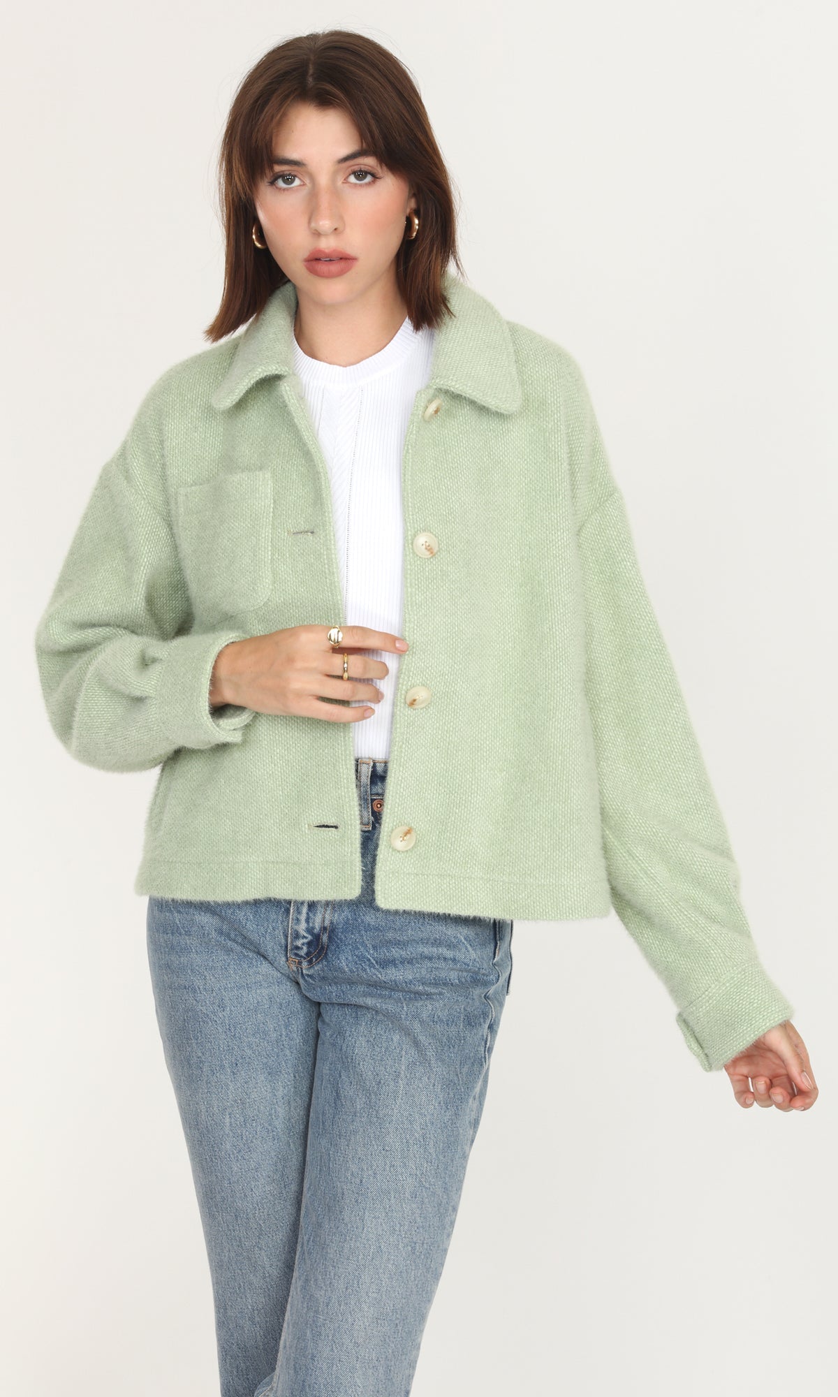 Nate Cozy Cropped Jacket