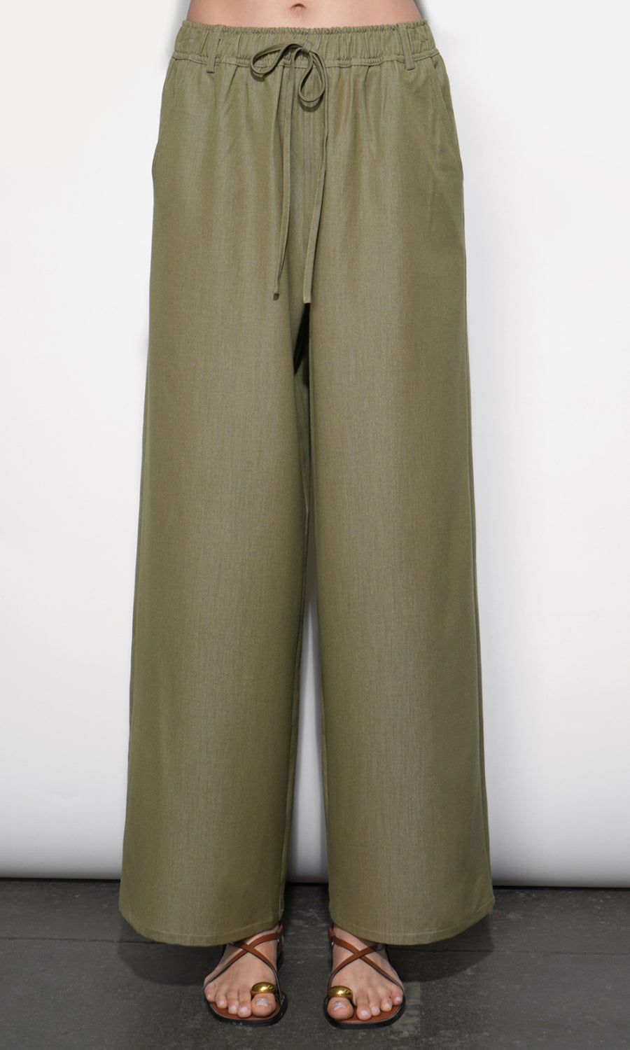 Paisley Wide Leg Pull On Pants