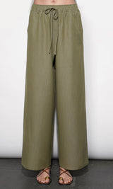 Paisley Wide Leg Pull On Pants