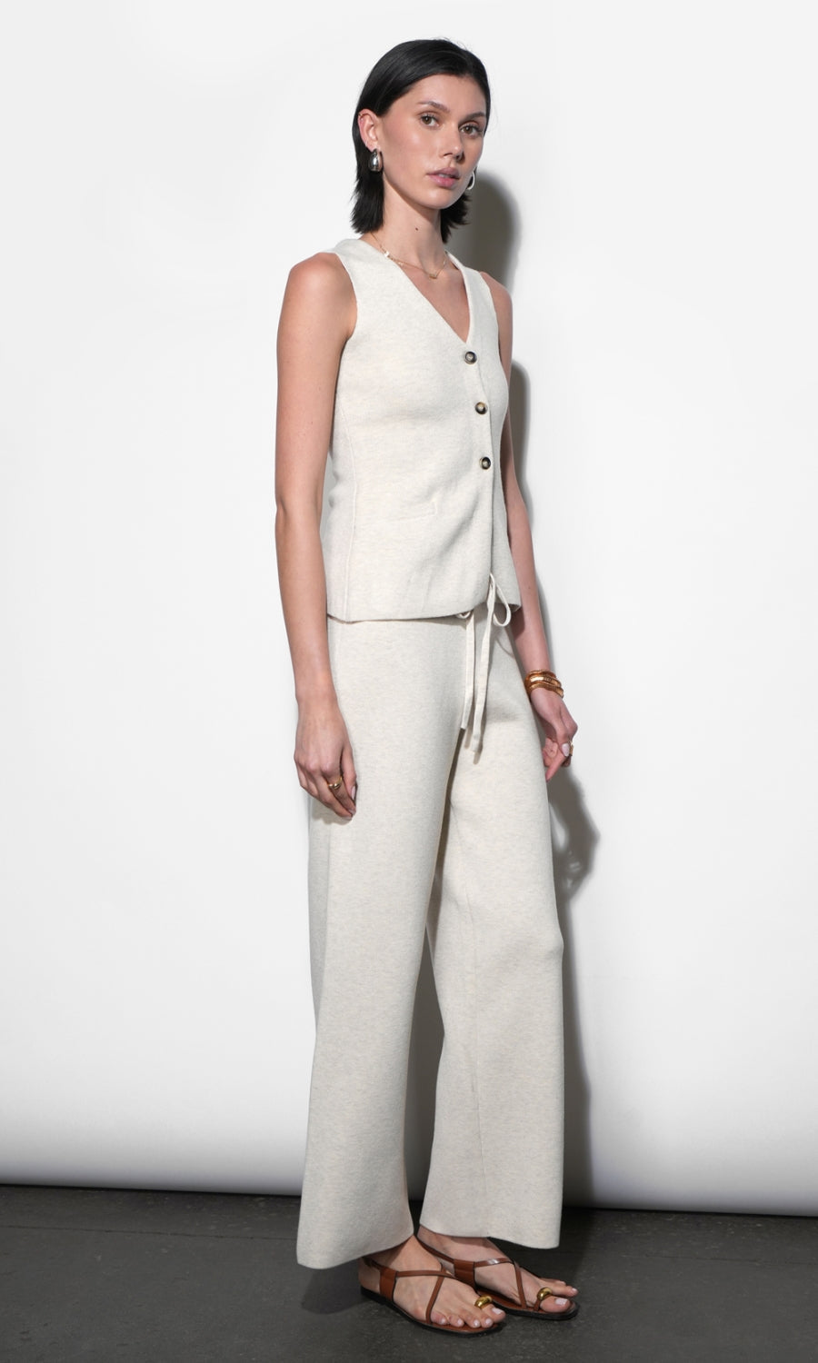 Raven Knit Pull-On Pants