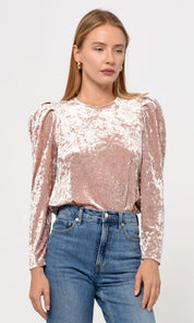 Rosana Crushed Velvet Blouse
