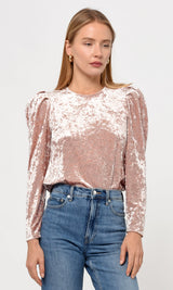 Rosana Crushed Velvet Blouse