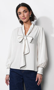 Shai Tie Neck Blouse