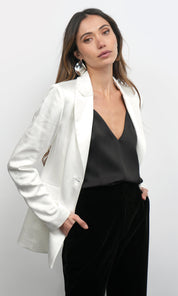 Shinna Satin Blazer